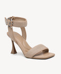 ComfyStrap Ankle Heeled Sandal - Apricot / US 5 | EU 35 | UK 3