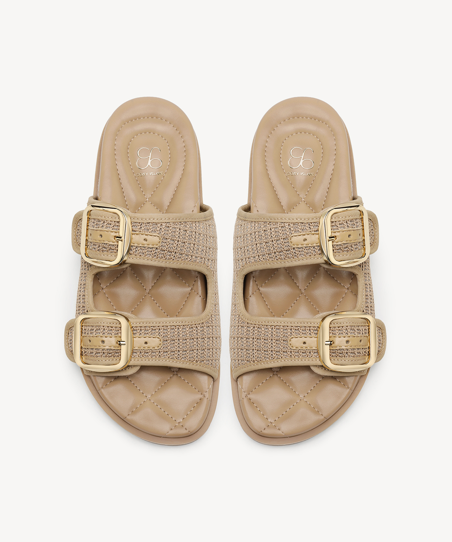 CloudStep Double-Buckle Footbed Sandal
