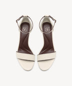 VibeStrap Single-Band Round Toe Heeled Sandal