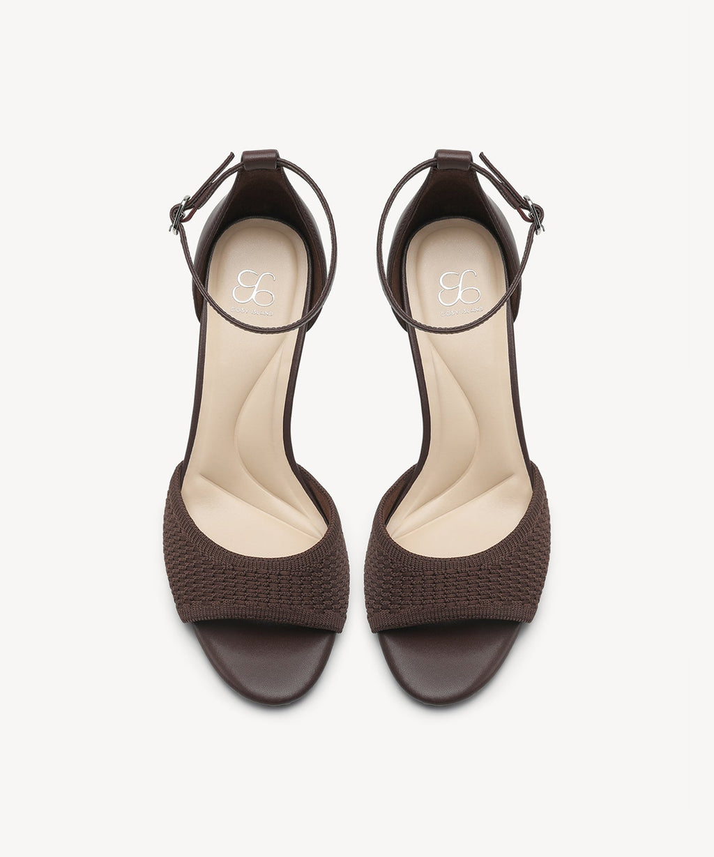 Minimalist Ankle Strap Heeled Sandal
