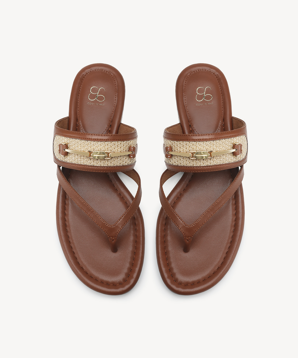 VillaStroll Toe-Post Flat Sandal