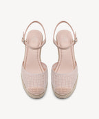 CoastLoft Closed-Toe Espadrille Wedge Sandal