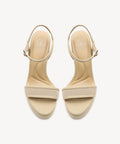 DenimLoft Strapped Platform Heeled Sandal