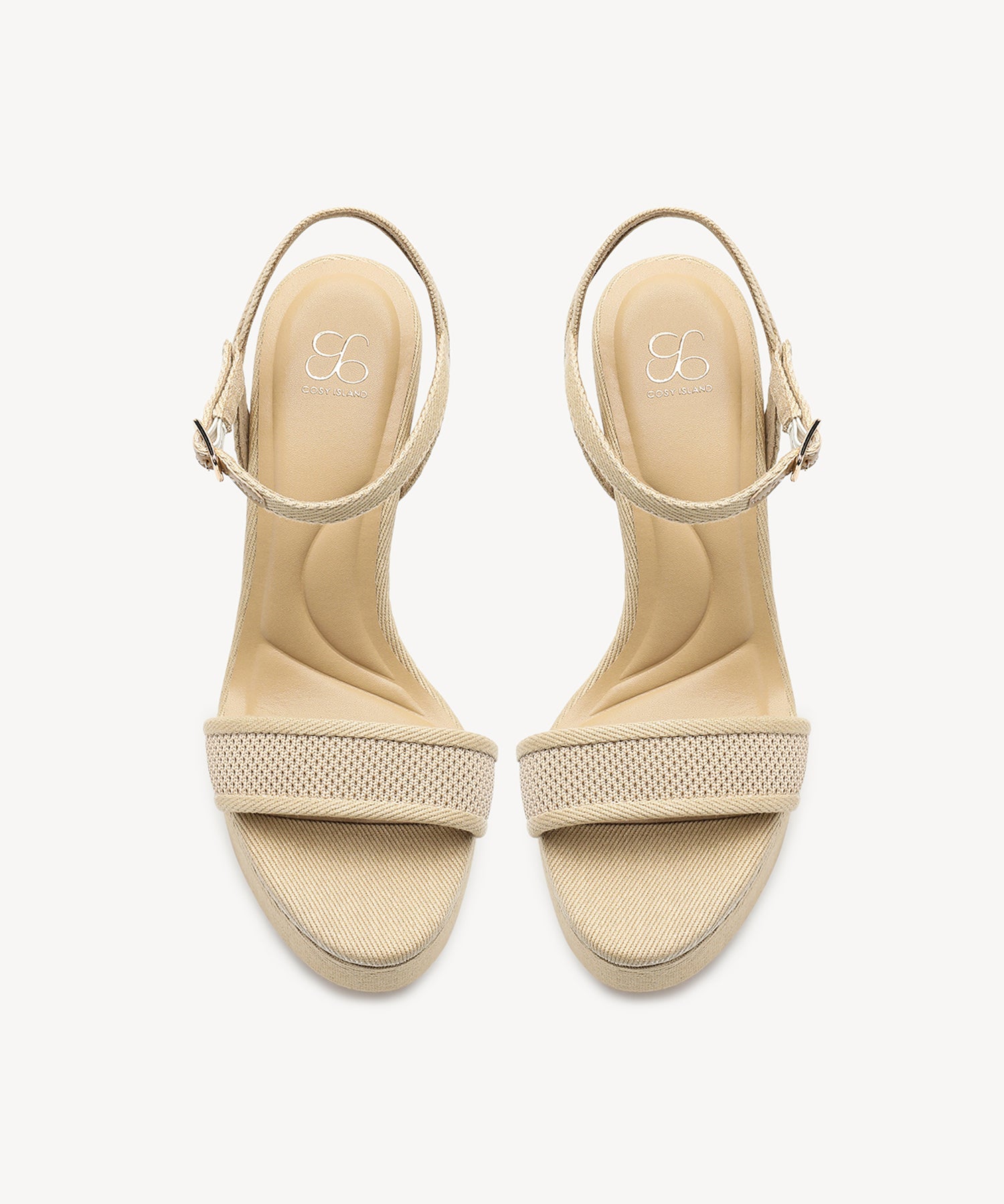 DenimLoft Strapped Platform Heeled Sandal