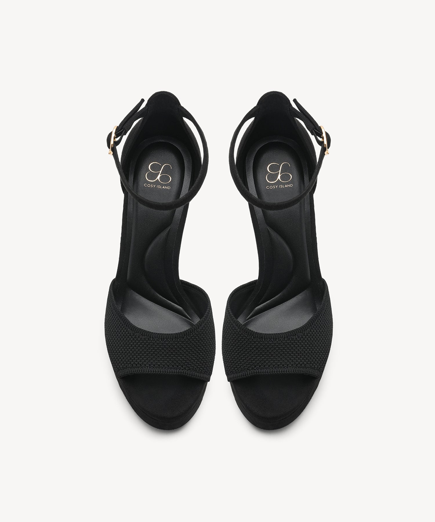GlimmerRise Strapped Platform Heeled Sandal