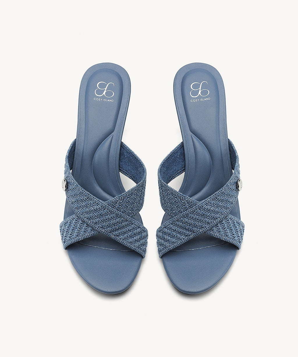 CrossLoom Open-Toe Stiletto Heeled Sandal
