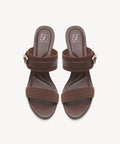 GildGlide Buckle Stiletto Double Strap Sandal