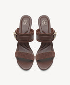 GildGlide Buckle Stiletto Double Strap Sandal