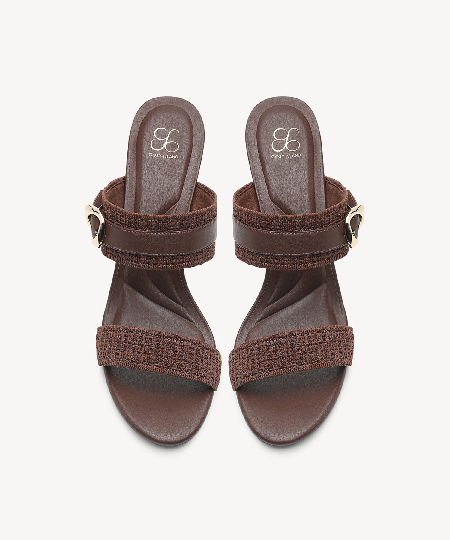 GildGlide Buckle Stiletto Double Strap Sandal