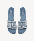 OasisSlide Soft Knit Open Toe Flat Sandal