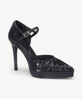 Spotlight Dazzling Strapped Stiletto Pump - Black / US 8 | EU 39 | UK 6