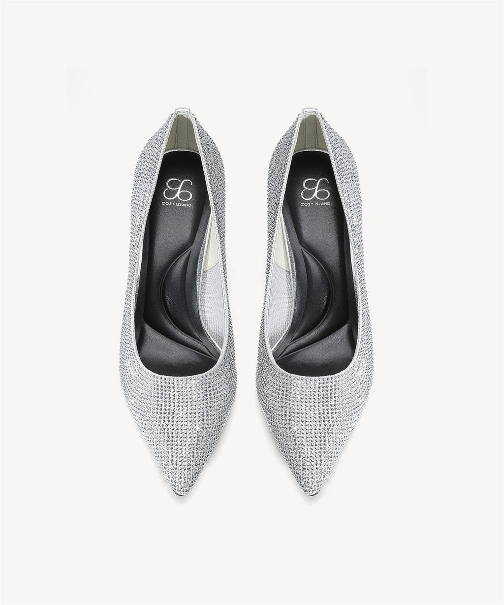EternalPace Diamond Pointed Toe Heeled Pump - 2X Wide