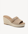 CoastGlide Wedge Espadrilles Sandal - Apricot / US 7 | EU 37.5 | UK 5