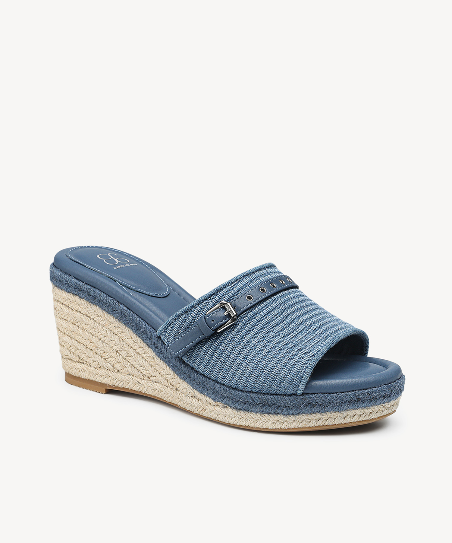 CoastGlide Wedge Espadrilles Sandal - Blue / US 10 | EU 41.5 | UK 8