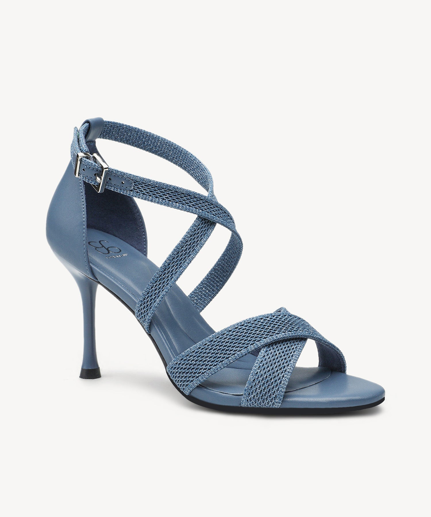 GalaWrap Crisscross Stiletto Heeled Sandal - Blue / US 11 | EU 42.5 | UK 9