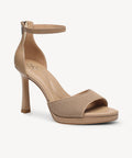 SleekRise Strapped Platform Heeled Sandal - Apricot / US 9 | EU 40 | UK 7
