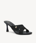 CrossLoom Open-Toe Stiletto Heeled Sandal - Black / US 6.5 | EU 37 | UK 4.5