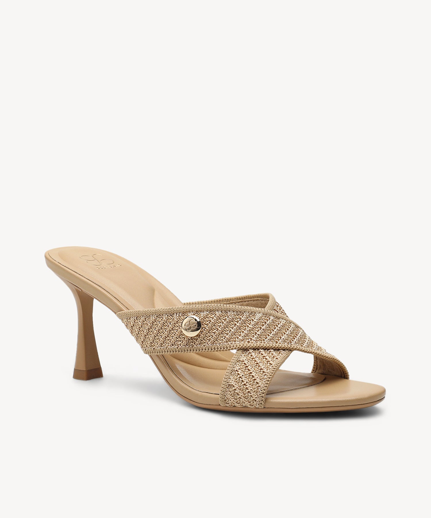 CrossLoom Open-Toe Stiletto Heeled Sandal - Apricot / US 8 | EU 39 | UK 6