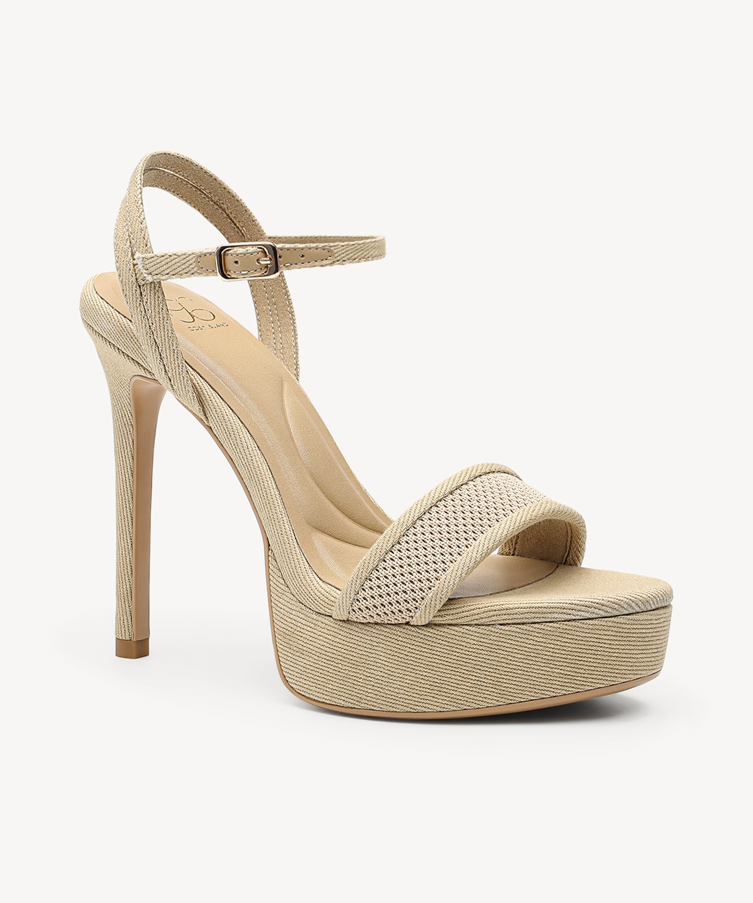 DenimLoft Strapped Platform Heeled Sandal - Vanilla / US 9.5 | EU 41 | UK 7.5