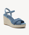 LoomRise Espadrilles Open Toe Wedge Sandal - Denim Blue / US 8.5 | EU 39.5 | UK 6.5