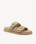 CloudStep Double-Buckle Footbed Sandal - Apricot / US 8.5 | EU 39.5 | UK 6.5