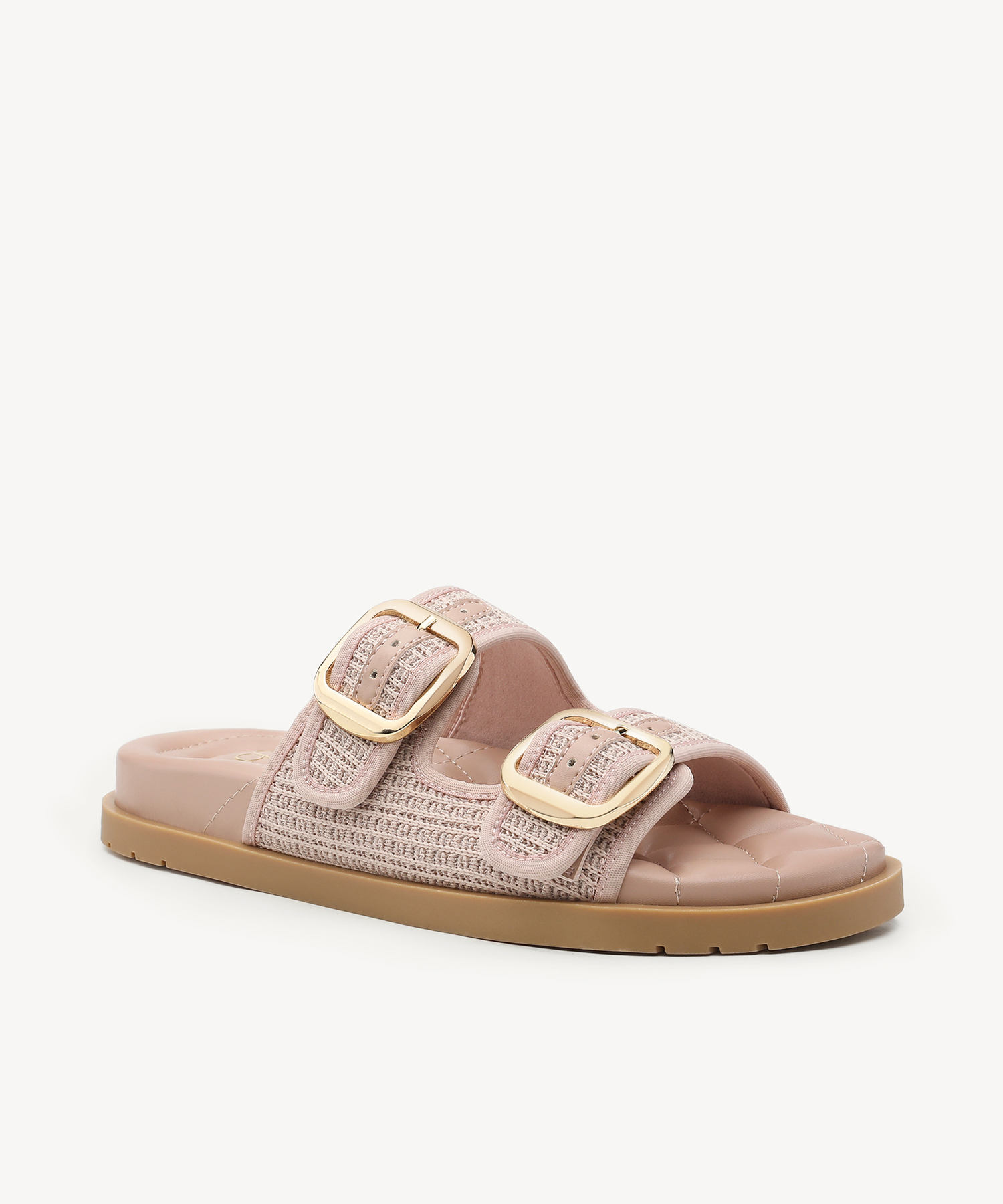 CloudStep Double-Buckle Footbed Sandal - Pink / US 9 | EU 40 | UK 7