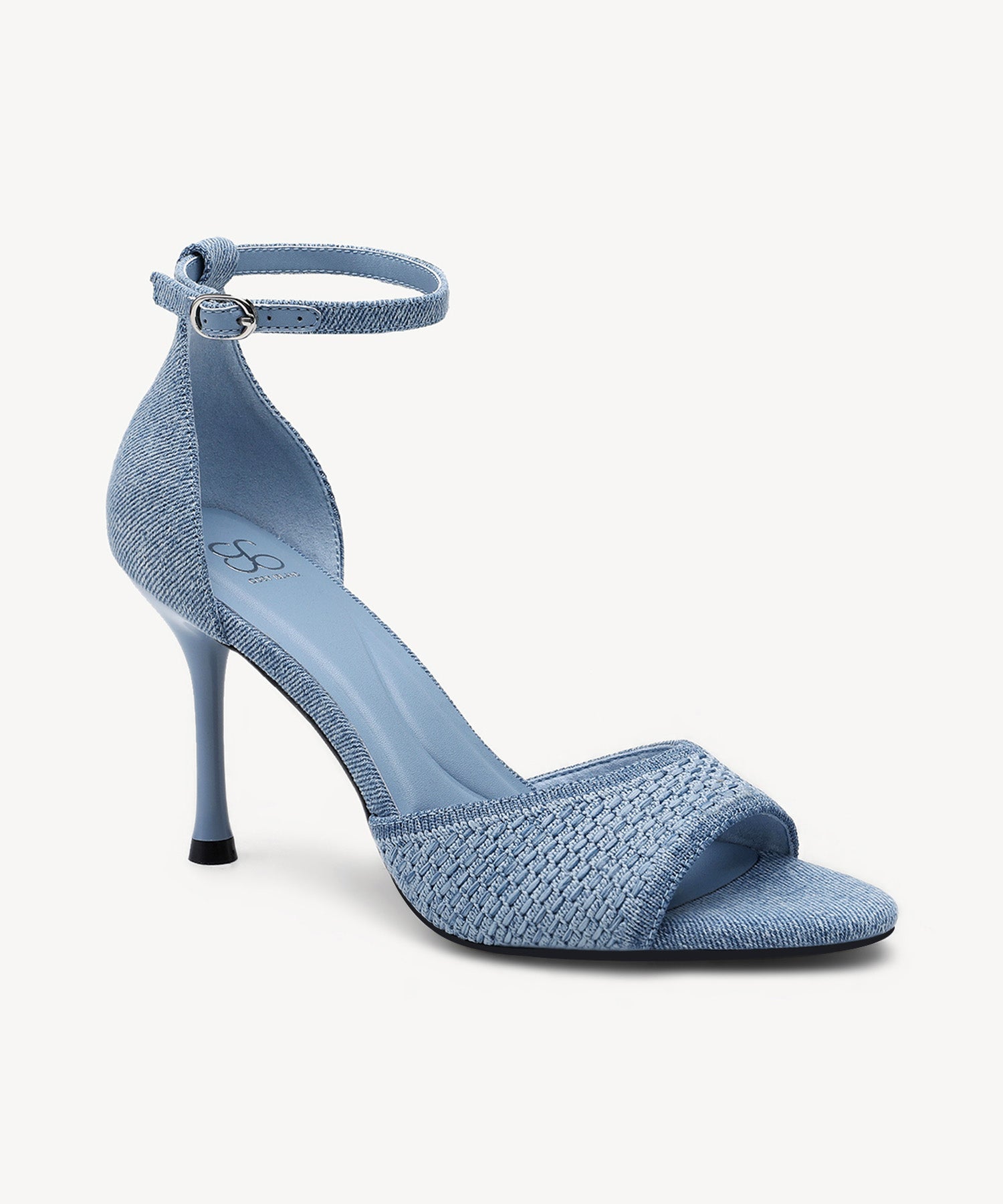 Minimalist Ankle Strap Heeled Sandal - Blue / US 6.5 | EU 37 | UK 4.5