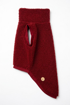 Handmade Dachshund Sweater - “Dark Red Teddy”