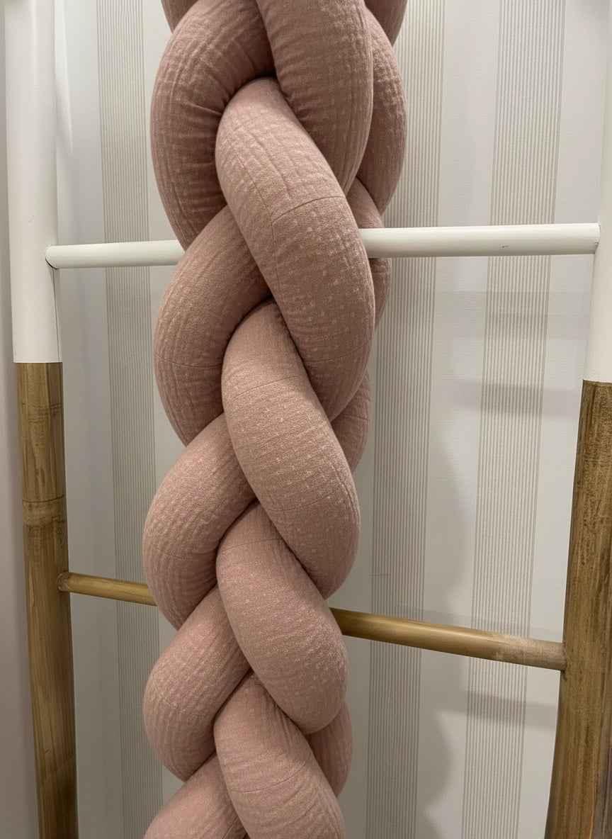 Trenza Bebé para cuna cama artesanal a medida - Protección y estilo para tu bebé