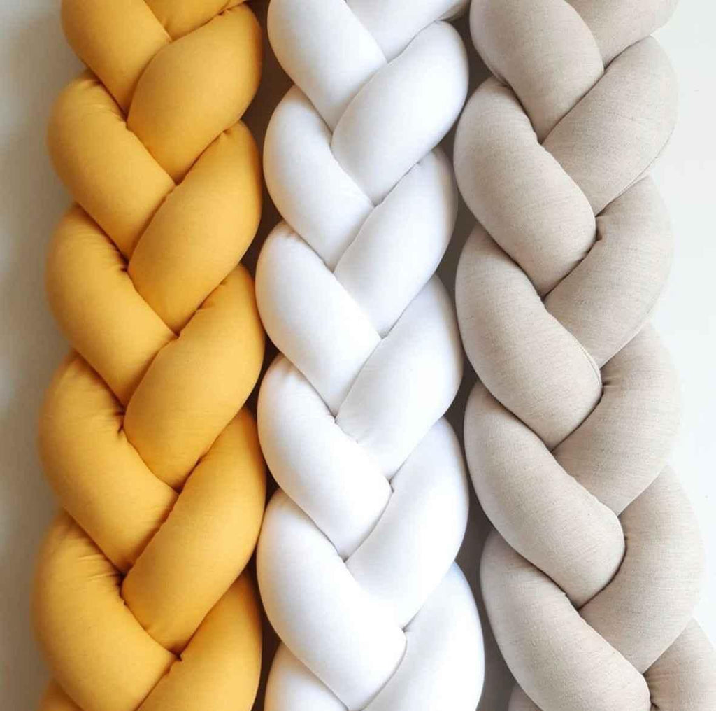 Mustard Cot Bumper Braid 210cm - Comfort and Style for Your Baby