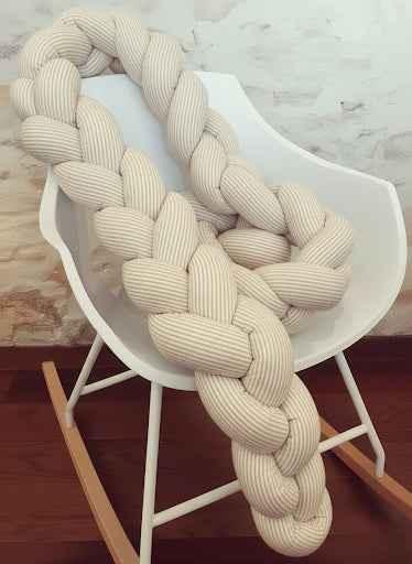 Trenza Bebé para cuna cama artesanal a medida - Protección y estilo para tu bebé