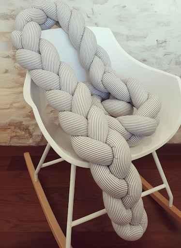 Trenza Bebé para cuna cama artesanal a medida - Protección y estilo para tu bebé