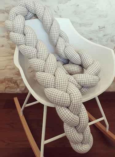 Trenza Bebé para cuna cama artesanal a medida - Protección y estilo para tu bebé
