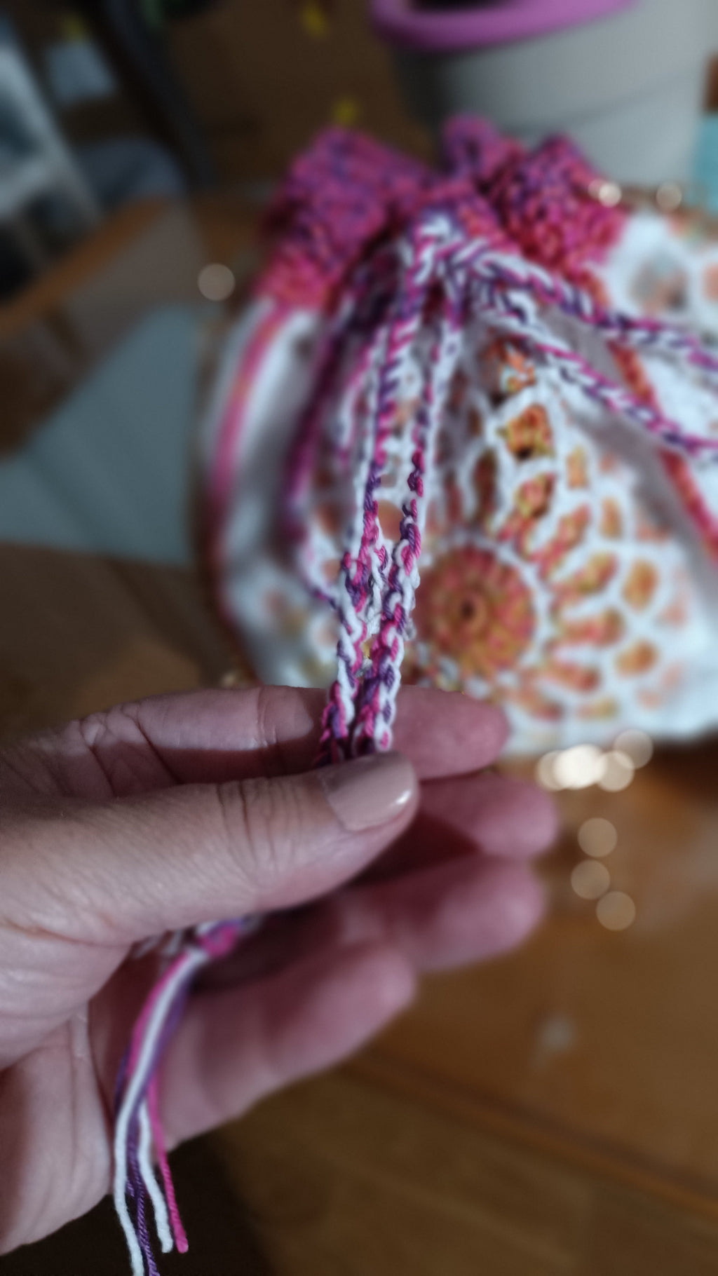 Bolsito mandala a crochet