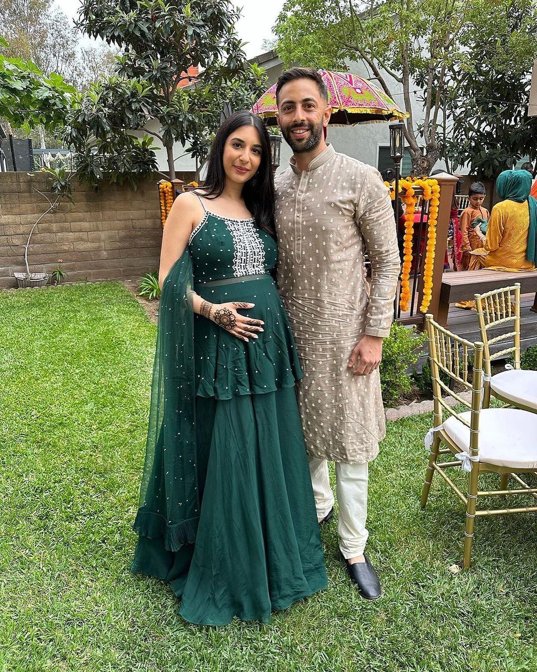 Sofia Maternity Sharara By KYNAH, Luxury Indian Fashion & Bridal Wear