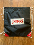 Chomps Drawstring Backpack - Black/Red - Field Team