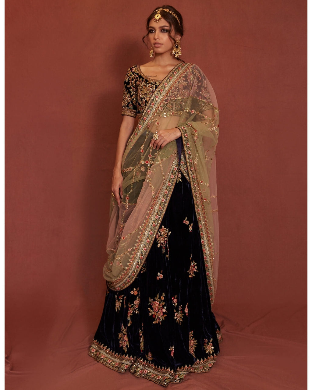 Eleanor Blouse, Lehenga & Dupatta Set By KYNAH, Luxury Indian Fashion & Bridal Wear