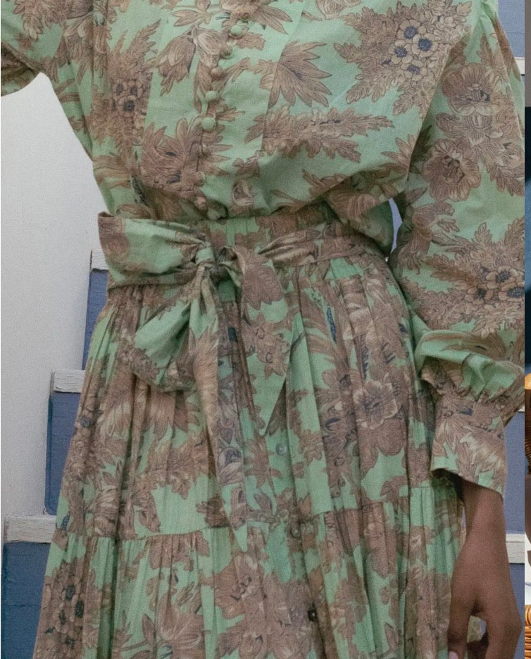 Falda Flor - Verde Menta