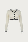 The Grace Rashguard (Ribbed Cream/Black)