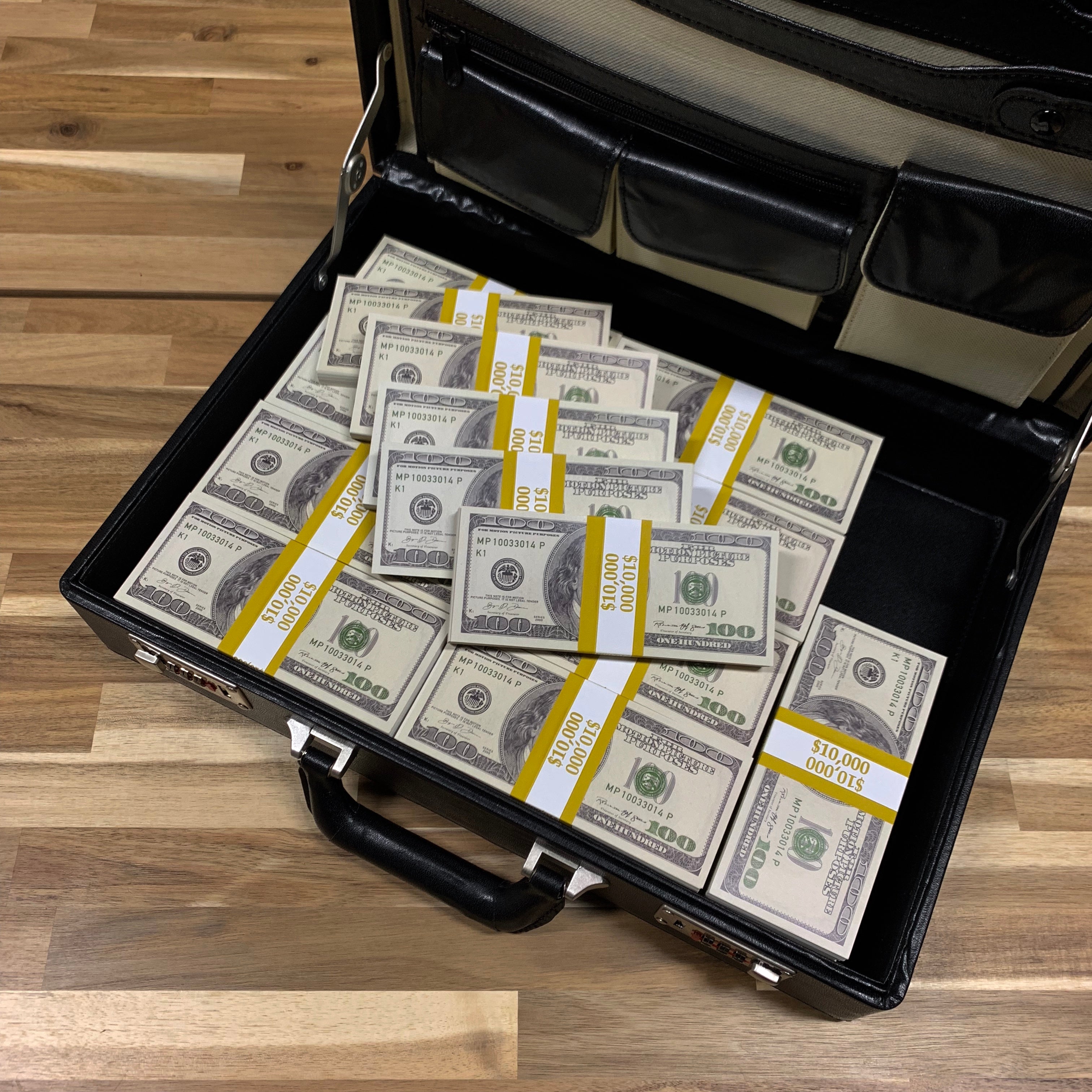 $500,000 BLANK FILLER 2000 Series Stacks & Briefcase By Prop Money Inc.