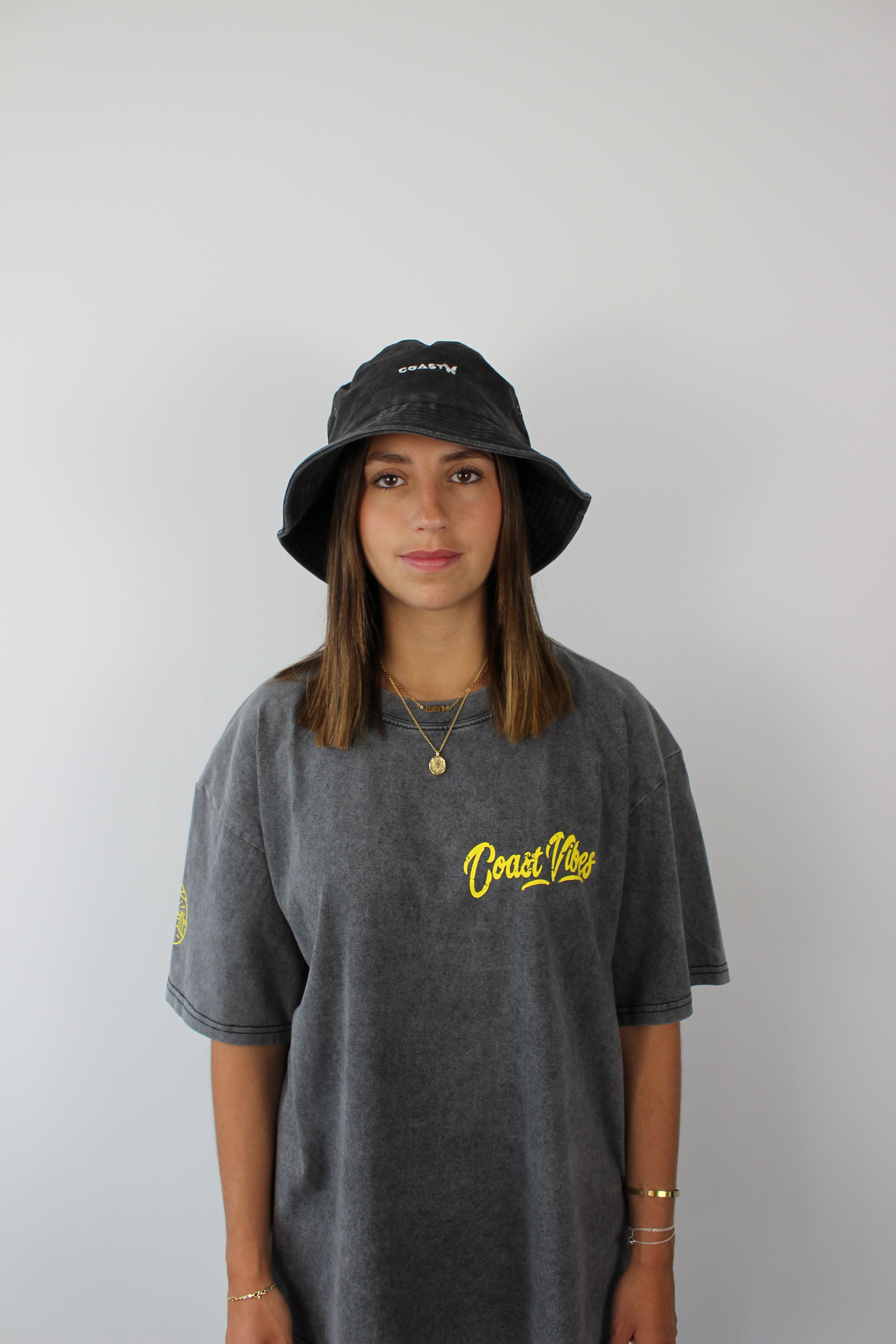Gray Surf Bucket Hat