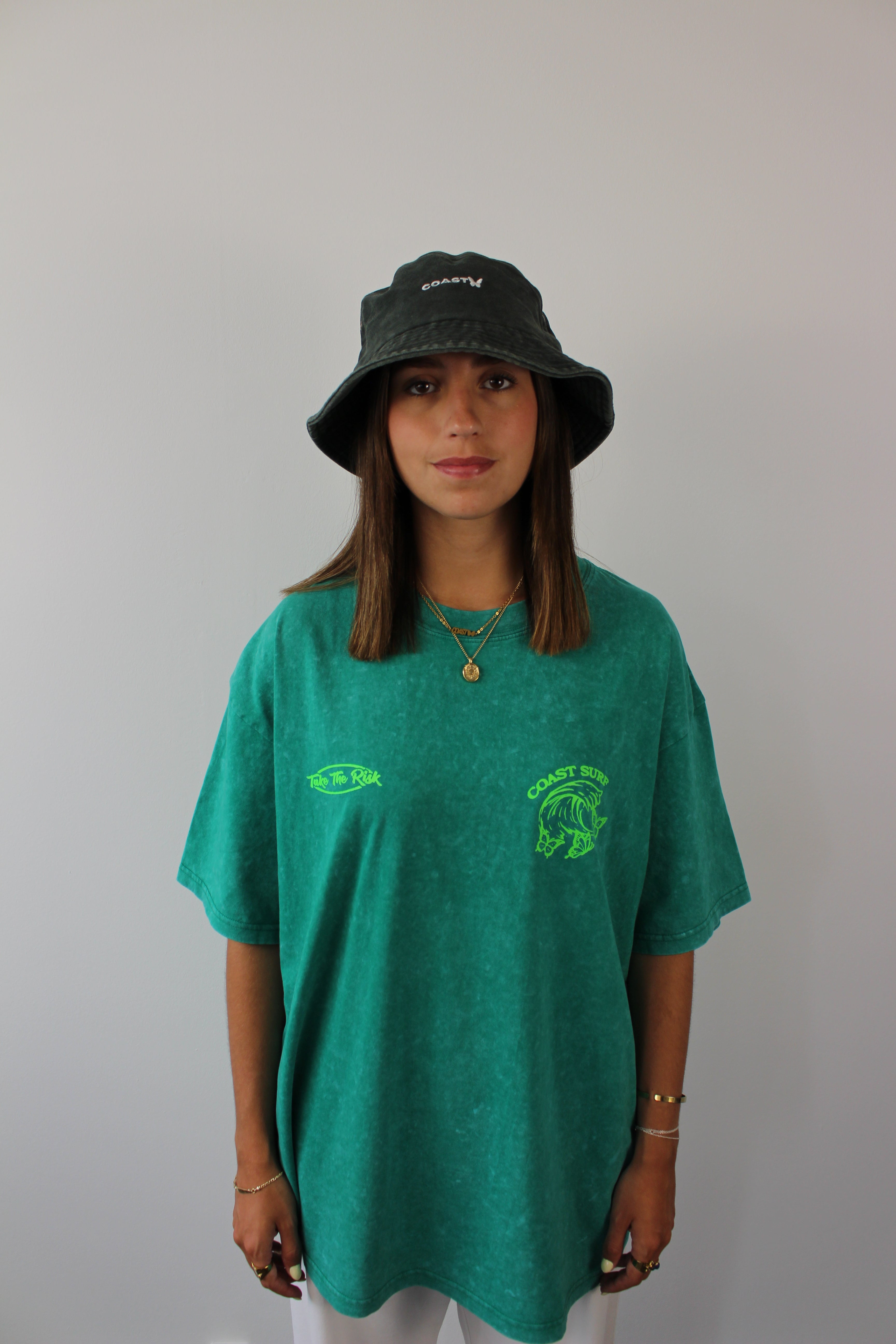 Green Surf Bucket Hat