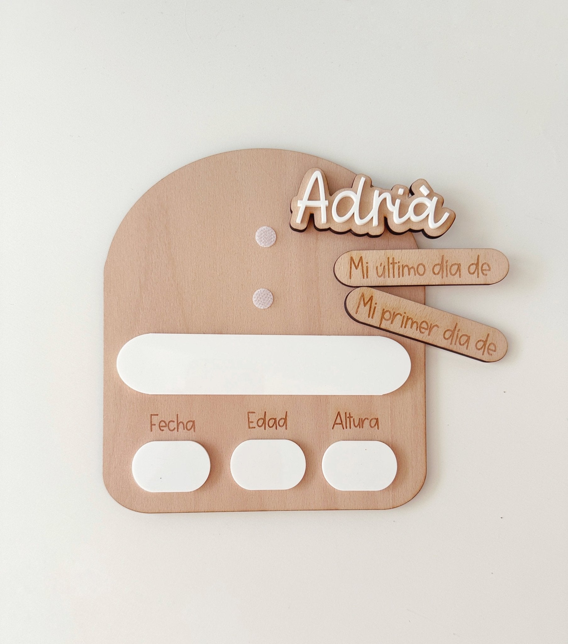 Placa mi primer/último día cole