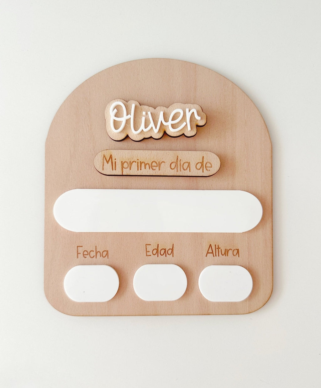 Placa mi primer/último día cole