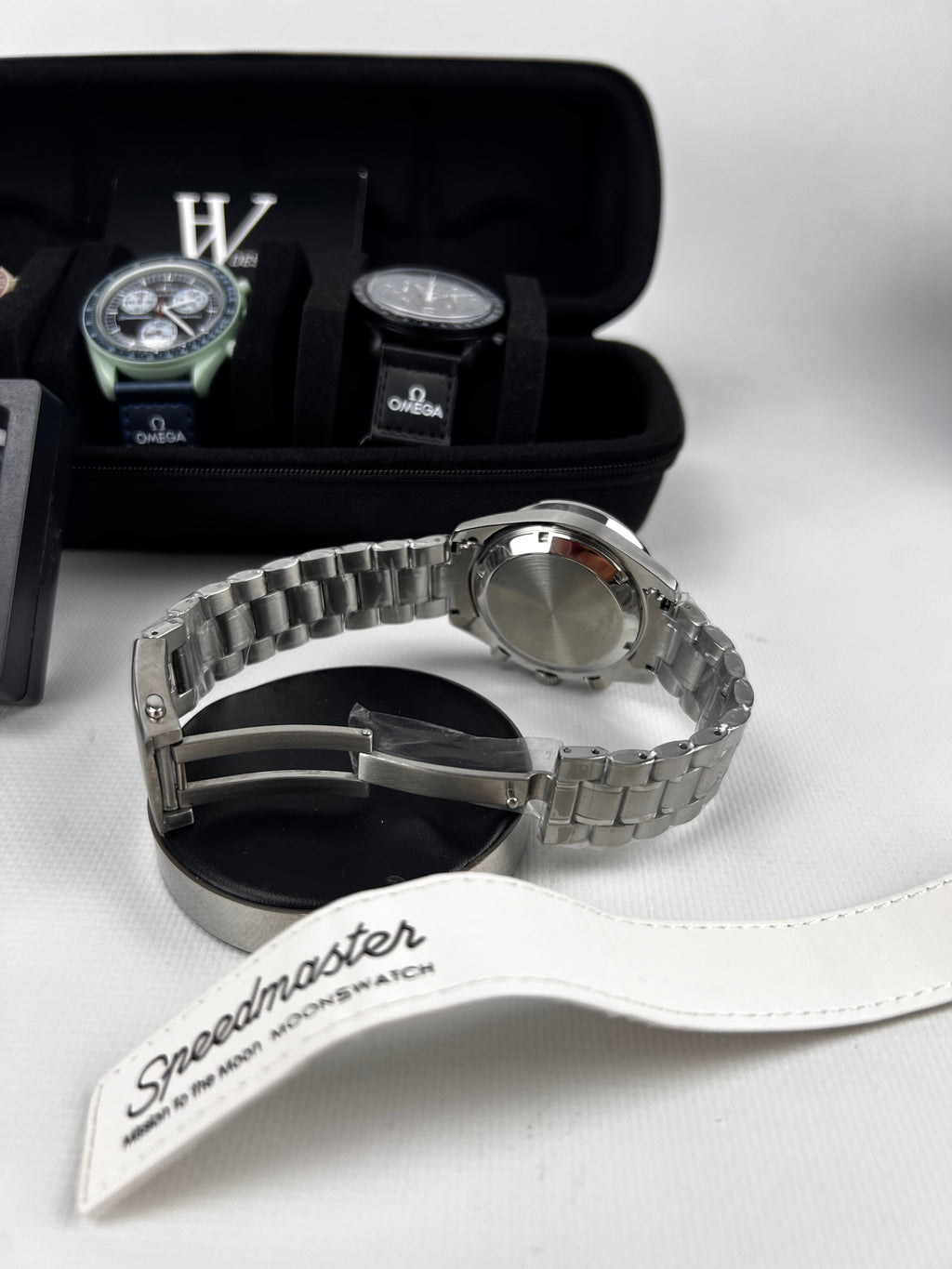 Omega x Swatch Mission to Moon White Snoopy Steel mod by HW Design