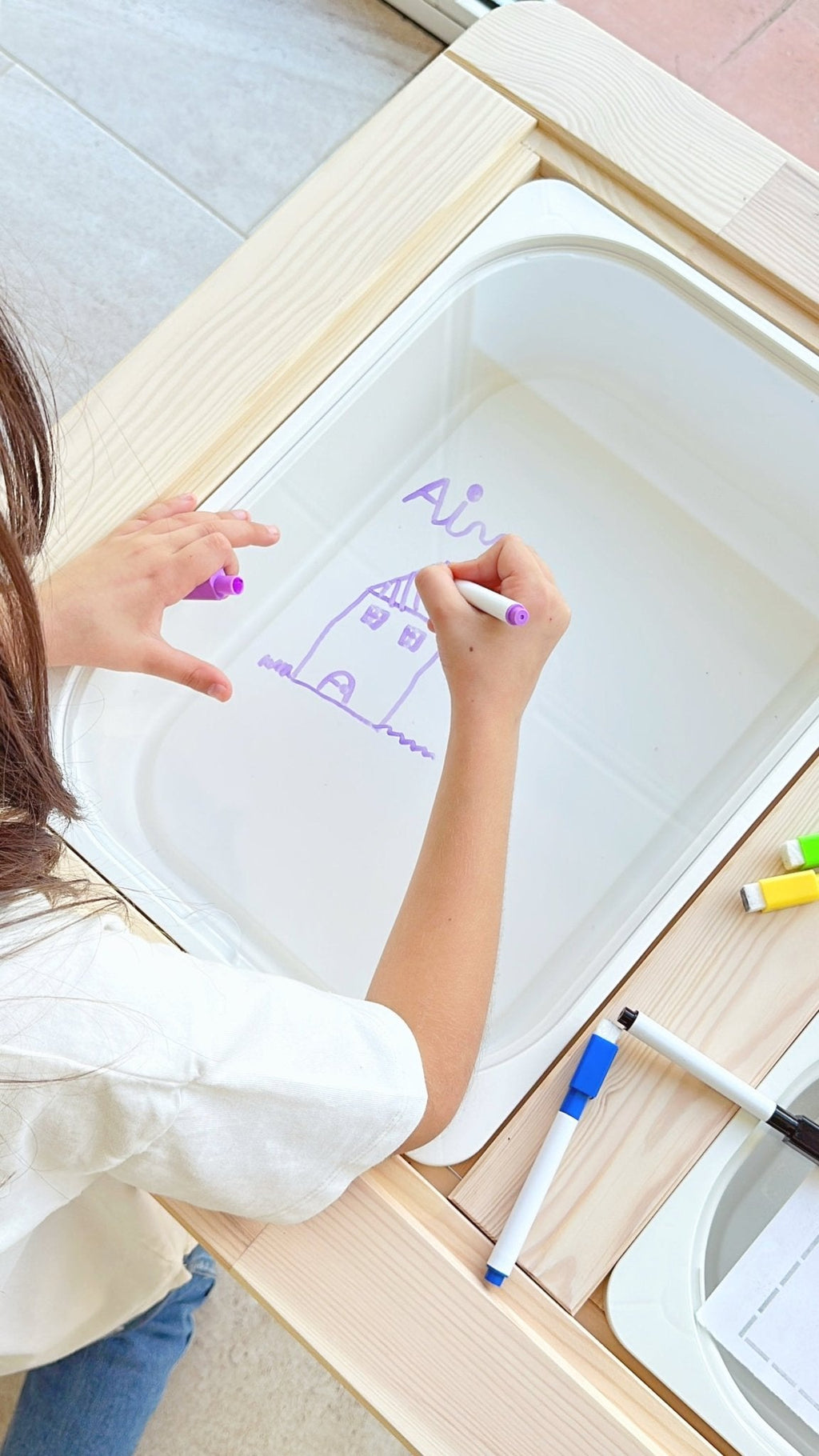Tablero transparente para mesa sensorial ikea