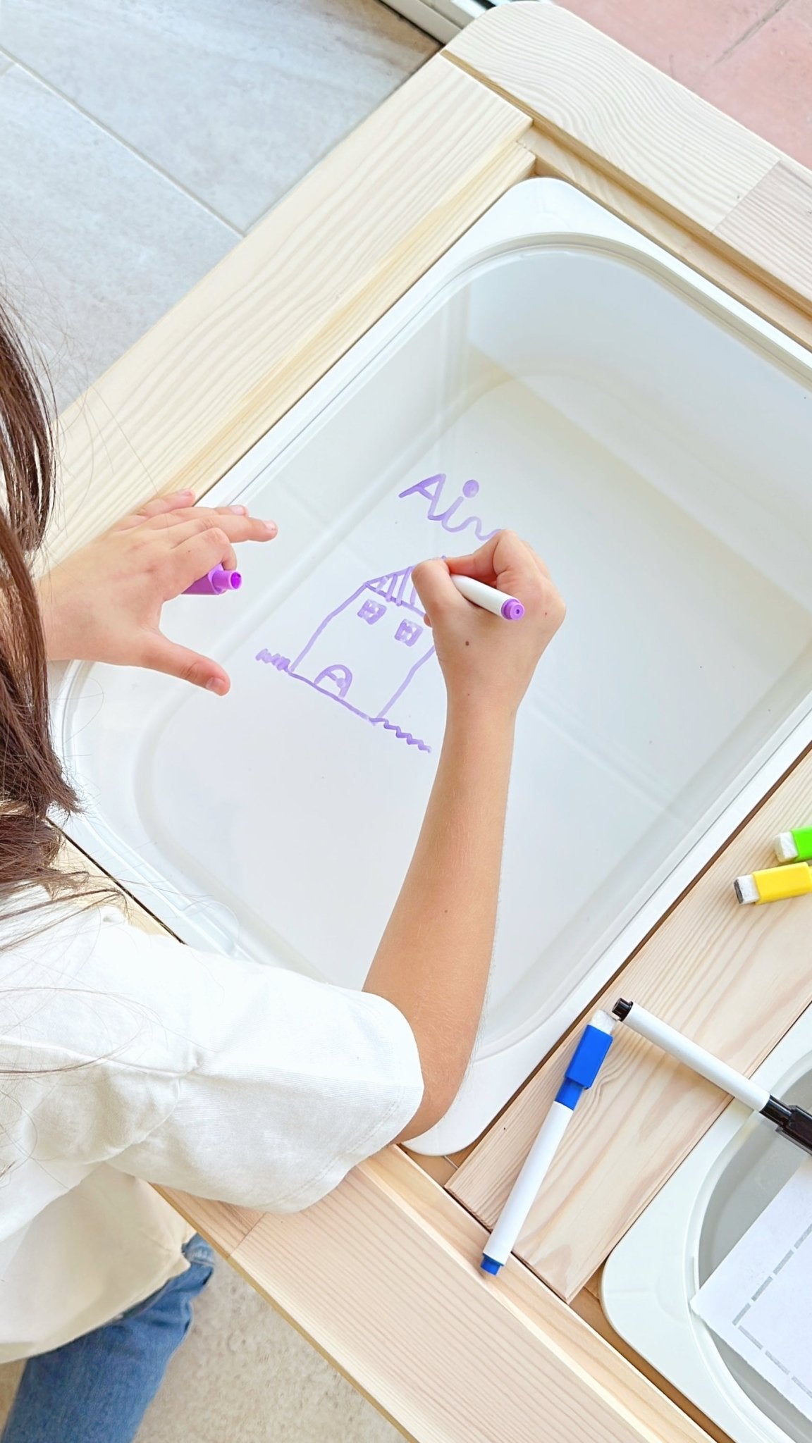 Tablero transparente para mesa sensorial ikea