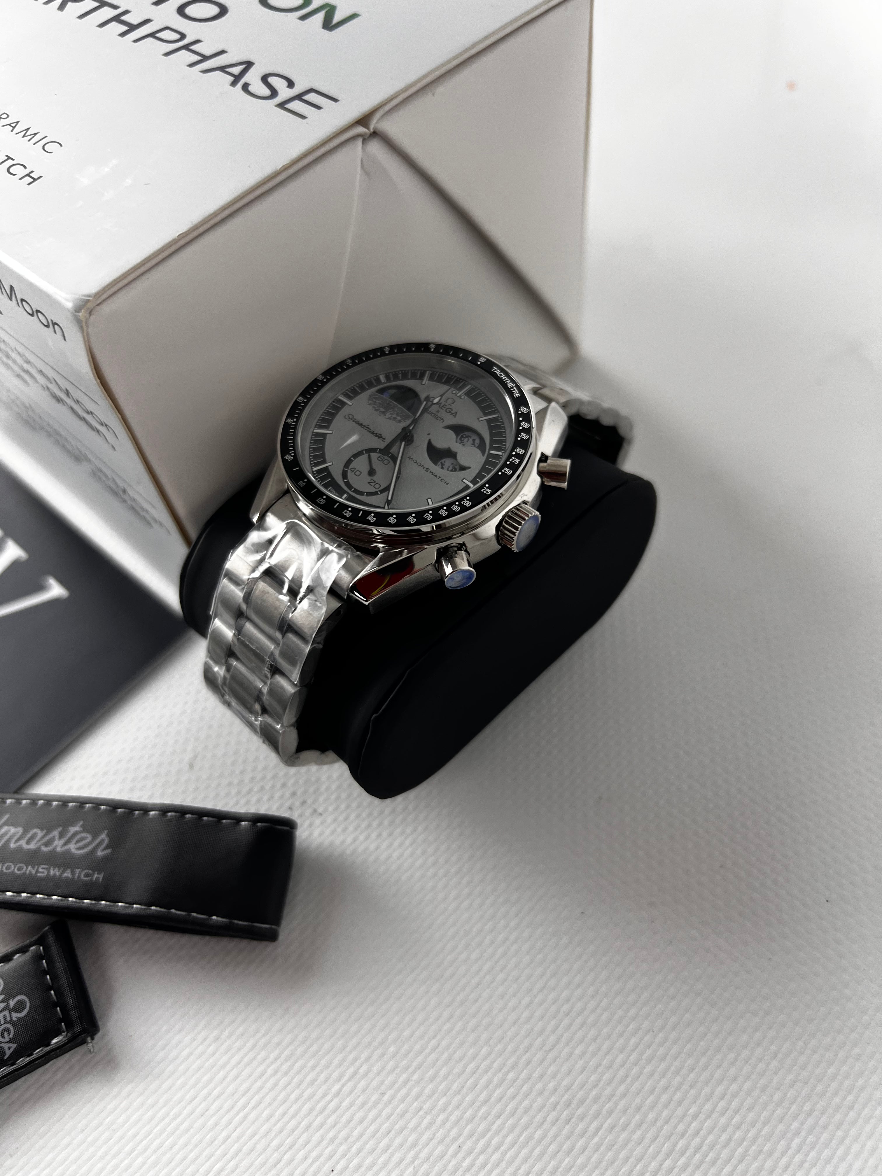 Omega x Swatch Mission to The EarthPhase Steel mod by HW Design