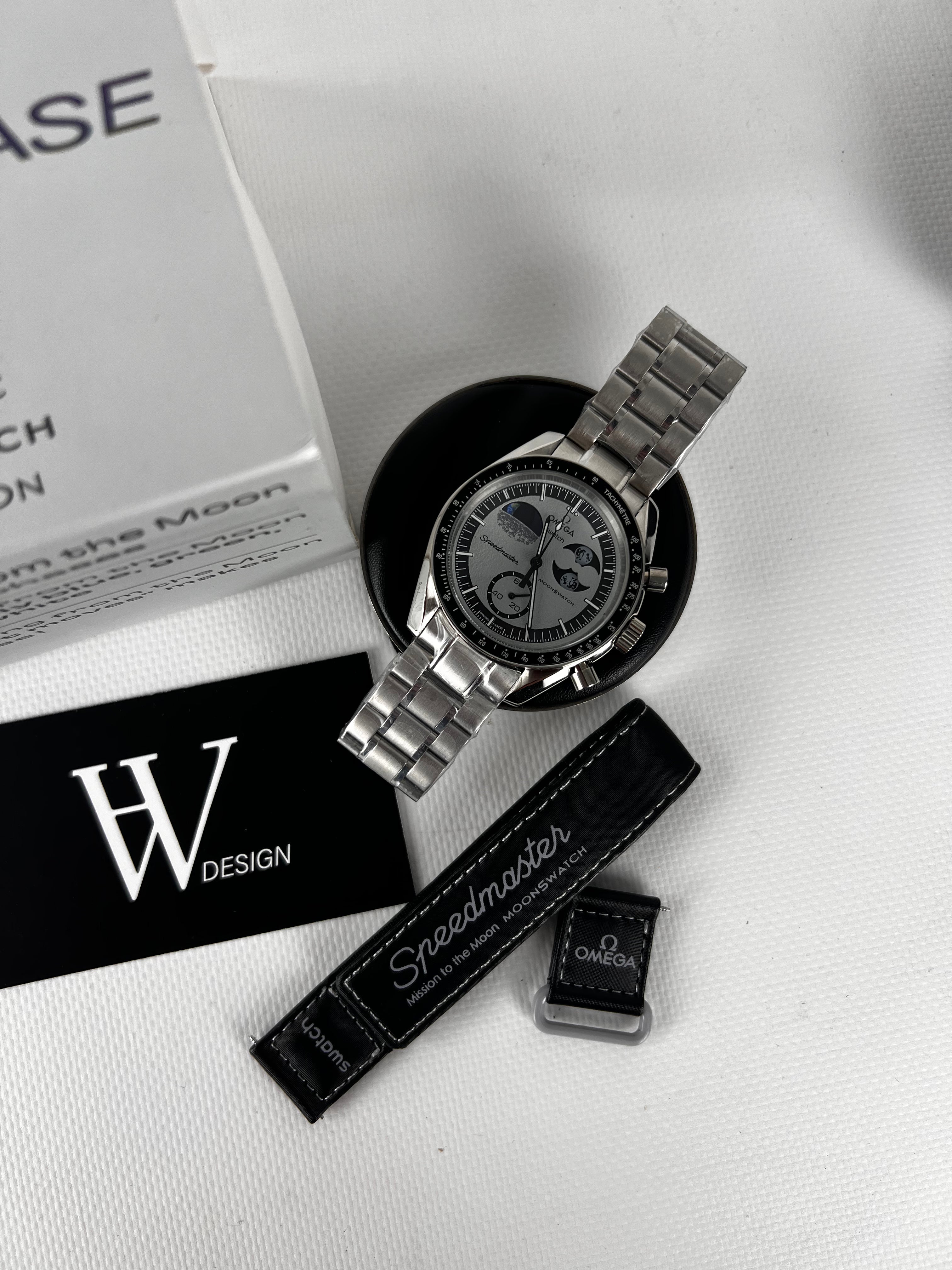 Omega x Swatch Mission to The EarthPhase Steel mod by HW Design