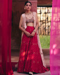 Bandhani Cape Set By KYNAH, Luxury Indian Fashion & Bridal Wear
